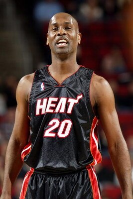 SEATTLE - JANUARY 10:  Gary Payton #20 of the Miami Heat is on the court during the game against the Seattle Sonics on January 10, 2007 at Key Arena in Seattle, Washington. The Heat won 107-103. NOTE TO USER: User expressly acknowledges and agrees that, b