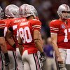 NEW ORLEANS - JANUARY 07:  Quarterback Todd Boeckman #17 of the Ohio State Buckeyes stands outside the huddle against the Louisiana State University Tigers during the AllState BCS National Championship on January 7, 2008 at the Louisiana Superdome in New 