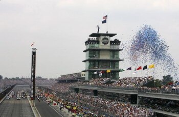 INDIANAPOLIS - AUGUST 7:  Balloons are released before the start of the NASCAR Nextel Cup Allstate 400 at the Brickyard on August 7, 2005 at Indianapolis Motor Speedway in Indianapolis, Indiana. (Photo By Streeter Lecka/Getty Images)