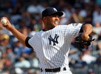 NEW YORK - JULY 19:  Mariano Rivera #42 of the New York Yankees pitches against the Detroit Tigers on July 19, 2009 at Yankee Stadium in the Bronx borough of New York City. The Yankees defeated the Tigers 2-1.  (Photo by Jim McIsaac/Getty Images)