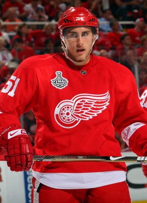 DETROIT - JUNE 12:  Valtteri Filppula #51 of the Detroit Red Wings skates against the Pittsburgh Penguins during Game Seven of the 2009 NHL Stanley Cup Finals at Joe Louis Arena on June 12, 2009 in Detroit, Michigan.  (Photo by Jim McIsaac/Getty Images)