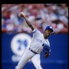 10 May 1992:  Pitcher Juan Guzman of the Toronto Blue Jays throws a pitch during a game against the California Angels at Anaheim Stadium in Anaheim, California.  Mandatory Credit: Stephen Dunn  /Allsport