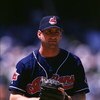10 Aug 1996:  Pitcher Charles Nagy of the Cleveland Indians looks to receives the signs during the Indians 5-1 loss to the Oakland Athletics at Oakland Coliseum in Oakland, California. Mandatory Credit: Otto Greule/ALLSPORT