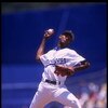 11 Jun 1995: Ramon Martinez of the Los Angeles Dodgers hurls a pitch in the direction of a Philadelphia Phillies at Dodger Stadium in Los Angeles, California.