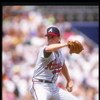 22 Apr 1992: Pitcher Tom Glavine of the Atlanta Braves prepares to throw the ball during a game against the San Diego Padres at Jack Murphy Stadium in San Diego, California.