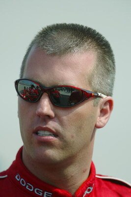 DOVER, DE - SEPTEMBER 20:  Jeremy Mayfield driver of the #19 Evernham Motorsports Dodge Intrepid R\T looks on during qualifying for the NASCAR Winston Cup Series MBNA All-American Heroes 400 on September 20, 2002 at Dover Downs in Dover, Delaware. (Photo 