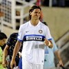 PASADENA, CA - JULY 21:  Zlatan Ibrahimovic #10 of Inter Milan has his right wrist tapede after an injury l against Chelsea FC during the World Football Challenge at the Rose Bowl on July 21, 2009 in Pasadena, California. Chelsea FC defeated Inter Milan 2