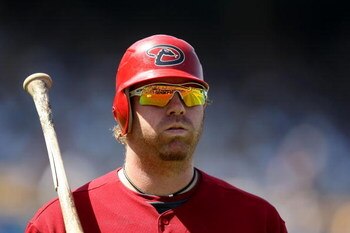 LOS ANGELES, CA - SEPTEMBER 07:  Adam Dunn #32 of the Arizona Diamondbacks reacts after striking out against the Los Angeles Dodgers at Dodger Stadium on September 7, 2008 in Los Angeles, California. The Dodgers defeated the Diamondbacks 5-3.  (Photo by L