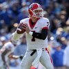 LEXINGTON, KY - NOVEMBER 8:  Matthew Stafford #7 of the Georgia Bulldogs drops back to pass during the game against the Kentucky Wildcats at Commonwealth Stadium on November 8, 2008 in Lexington, Kentucky. (Photo by Andy Lyons/Getty Images)
