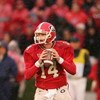 ATHENS, GA - NOVEMBER 27:  Quarterback David Greene #14 of the Georgia Bulldogs looks to pass against the Georgia Tech Yellow Jackets during the game at Sanford Stadium on November 27, 2004 in Athens, Georgia.  The Bulldogs defeated the Yellow Jackets 19-