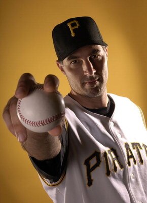 BRADENTON, FL - FEBRUARY 24:  Pitcher Matt Morris of the Pittsburgh Pirates poses for photos during spring training media day on February 24, 2008 at Pirate City in Bradenton, Florida.  (Photo by Marc Serota/Getty Images)