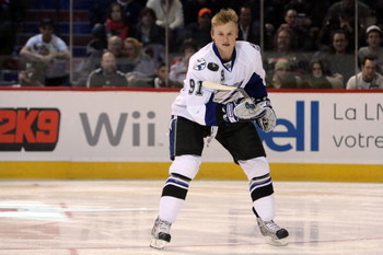 MONTREAL - JANUARY 24:  Eastern Conference All-Star Steven Stamkos of the Tampa Bay Lightning competes in the 'Scotiabank NHL Fan Fav Breakaway Challenge' during the Honda NHL Superskills competition as part of the 2009 NHL All-Star weekend on January 24,