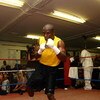 LONDON, ENGLAND - MAY 22:  Boxing superstar Floyd Mayweather in his first open workout since coming out of retirement, as he prepares for his fight against Juan Manuel Marquez of Mexico, at Peacock Gym on May 22, 2009 in London, England.  The fight's due 
