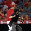 ANAHEIM, CA - MAY 6: Home plate umpire Bill Hohn ejects manager Mike Scioscia of the Los Angeles Angels of Anaheim during an argument at home in the game with the Toronto Blue Jays at Angel Stadium May 6, 2009 in Anaheim, California.  (Photo by Stephen Du