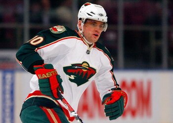 NEW YORK - MARCH 24:  Marian Gaborik #10 of the Minnesota Wild skates against the New York Rangers on March 24, 2009 at Madison Square Garden in New York City. The Rangers defeated the Wild 3-2.  (Photo by Jim McIsaac/Getty Images)