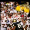 20 Oct 1990:  Quarterback Craig Erickson of the Miami Hurricanes passes the ball during a game against the Notre Dame Fighting Irish.  Notre Dame won the game 29-20. Mandatory Credit: Rick Stewart  /Allsport