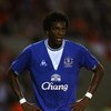 BLACKPOOL, ENGLAND - AUGUST 04:  Jo of Everton looks frustrated during a pre season match between Blackpool and Everton at Bloomfield Road on August 4, 2009 in Blackpool, England.  (Photo by Alex Livesey/Getty Images)
