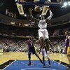 ORLANDO, FL - JUNE 11:  Dwight Howard #12 of the Orlando Magic dunks against the Los Angeles Lakers in Game Four of the 2009 NBA Finals on June 11, 2009 at Amway Arena in Orlando, Florida. The Lakers won in overtime 99-91. NOTE TO USER:  User expressly ac