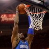 CLEVELAND - MAY 20:  Dwight Howard #12 of the Orlando Magic dunks the ball against the Cleveland Cavaliers in Game One of the Eastern Conference Finals during the 2009 Playoffs at Quicken Loans Arena on May 20, 2009 in Cleveland, Ohio. NOTE TO USER: User 