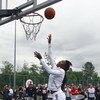 BURNABY, CANADA - JULY 13: In this photo provided by EA Sports, Tennis star Venus Williams makes a layup during the EA Sports King of the Court competition July 13, 2009 in Burnaby, Canada.  Dwight Howard and Venus Williams participated in the 'Play with 