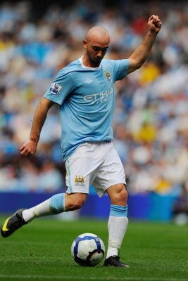 MANCHESTER, ENGLAND - AUGUST 08:  Stephen Ireland of Manchester City during the pre season friendly match between Manchester City and Celtic at the City of Manchester Stadium on August 8, 2009 in Manchester, England.  (Photo by Michael Regan/Getty Images)