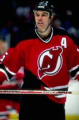 26 Nov 1997:  John Maclean #15 of the New Jersey Devils looks on during a game against the Anaheim Mighty Ducks at the Arrowhead Pond in Anaheim, California. The Ducks defeated the Devils 2-0. Mandatory Credit: Elsa Hasch  /Allsport