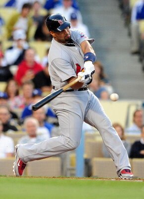 LOS ANGELES, CA - AUGUST 17: Albert Pujols #5 of the St. Louis Cardnials bats during the second inning against the Los Angeles Dodgers on August 17, 2009 in Los Angeles, California.  (Photo by Jacob de Golish/Getty Images)
