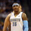 DENVER - MAY 29:  Carmelo Anthony #15 of the Denver Nuggets looks on in Game Six of the Western Conference Finals during the 2009 NBA Playoffs against the Los Angeles Lakers at Pepsi Center on May 29, 2009 in Denver, Colorado. NOTE TO USER: User expressly