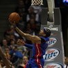 MILWAUKEE - FEBRUARY 07:  Allen Iverson #1 of the Detroit Pistons goes in for a reverse lay-up against the Milwaukee Bucks on February 7, 2009 at the Bradley Center in Milwaukee, Wisconsin. The Pistons defeated the Bucks 126-121 in overtime. NOTE TO USER: