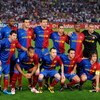 ROME, ITALY - MAY 27:  The FC Barcelona team line up before 2the UEFA Champions League Final match between Barcelona and Manchester United at the Stadio Olimpico on May 27, 2009 in Rome, Italy.  (Photo by Claudio Villa/Getty Images)