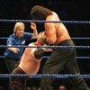 SYDNEY, AUSTRALIA - JUNE 15:  The Great Khali puts ECW Champion Kane into a vice grip during WWE Smackdown at Acer Arena on June 15, 2008 in Sydney, Australia.  (Photo by Gaye Gerard/Getty Images)