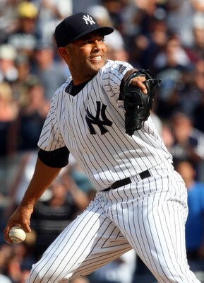 NEW YORK - JULY 19:  Mariano Rivera #42 of the New York Yankees pitches against the Detroit Tigers on July 19, 2009 at Yankee Stadium in the Bronx borough of New York City. The Yankees defeated the Tigers 2-1.  (Photo by Jim McIsaac/Getty Images)