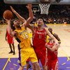 LOS ANGELES, CA - MAY 04:  Pau Gasol #16 of the Los Angeles Lakers goes up for a shot against Yao Ming #11 of the Houston Rockets in Game One of the Western Conference Semifinals during the 2009 NBA Playoffs at Staples Center on May 4, 2009 in Los Angeles