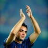 BARCELONA, SPAIN - MAY 28: Xavi Hernandez celebrates at the Nou Camp stadium the day after Barcelona won the UEFA Champions League Cup final on May 28, 2009 in Barcelona, Spain. Barcelona beat Manchester United in the final in Rome.  (Photo by Manuel Quei
