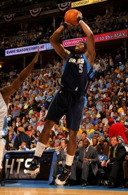 DENVER - MAY 13:  Josh Howard #5 of the Dallas Mavericks takes a shot against the Denver Nuggets in Game Five of the Western Conference Semifinals during the 2009 NBA Playoffs at Pepsi Center on May 13, 2009 in Denver, Colorado.  The Nuggets defeated the 