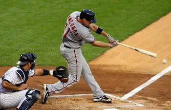 NEW YORK - JUNE 17:  Ryan Zimmerman #11 of the Washington Nationals bats against the New York Yankees on June 17, 2009 at Yankee Stadium in the Bronx borough of New York City.  (Photo by Jim McIsaac/Getty Images)