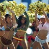 SAN DIEGO - OCTOBER 28: The Charger Girls do a dance routine in Halloween costumes during the Houston Texans vs. the San Diego Chargers NFL game on October 28, 2007 at Qualcomm Stadium in San Diego, California. (Photo by Donald Miralle/Getty Images)