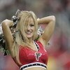 ATLANTA - OCTOBER 17:  An Atlanta Falcons cheerleader performs during the game against the San Diego Chargers on October 17, 2004 at the Georgia Dome in Atlanta, Georgia. The Falcons defeated the Chargers 21-20. (Photo By Grant Halverson/Getty Images)