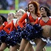 DENVER - NOVEMBER 02:  The Denver Bronco cheerleaders perform as the Broncos host the Miami Dolphins during NFL action at Invesco Field at Mile High on November 2, 2008 in Denver, Colorado. The Dolphins defeated the Broncos 26-17.  (Photo by Doug Pensinge