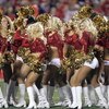 KANSAS CITY, MO - NOVEMBER 23: Cheerleaders of the Kansas City Chiefs perform on the field during the game against the Denver Broncos on November 23, 2006 at Arrowhead Stadium in Kansas City, Missouri. The Chiefs won, 19-10. (Photo by Brian Bahr/Getty Ima