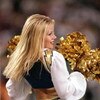 29 Oct 2000:  A Cheerleader of the San Diego Chargers performs during the game against the Oakland Raiders at Qualcomm Stadium in San Diego, California. The Raiders defeated the Chargers 18-15.Mandatory Credit: Jeff Gross  /Allsport