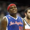CHARLOTTE, NC - FEBRUARY 9:  Zach Randolph #50 of the Los Angeles Clippers smiles during the game against the Charlotte Bobcats at Time Warner Cable Arena on February 9, 2009 in Charlotte, North Carolina. NOTE TO USER: User expressly acknowledges and agre