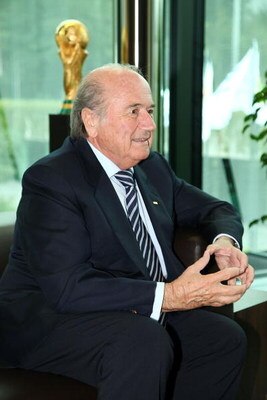 ZURICH, SWITZERLAND - JULY 08:  FIFA president Sepp Blatter looks on in the meeting room of the FIFA headquarter on July 8, 2009 in Zurich, Switzerland.  (Photo by Johannes Simon/Getty Images)