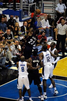 ORLANDO, FL - MAY 26:  LeBron James #23 of the Cleveland Cavaliers shoots against the Orlando Magic in Game Four of the Eastern Conference Finals during the 2009 NBA Playoffs at the Amway Arena on May 26, 2009 in Orlando, Florida. The Orlando Magic defeat