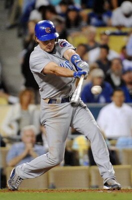 LOS ANGELES - AUGUST 20:  Ryan Theriot #2 of the Chicago Cubs bats against the Los Angeles Dodgers during the game at Dodger Stadium on August 20, 2009 in Los Angeles, California. The Dodgers defeated the Cubs 7-2.  (Photo by Harry How/Getty Images)