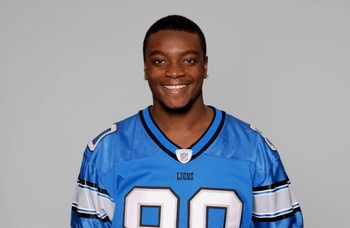 DETROIT - 2005:  Charles Rogers of the Detroit Lions poses for his 2005 NFL headshot at photo day in Detroit, Michigan.  (Photo by Getty Images) 
