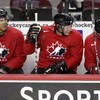 CALGARY, CANADA - AUGUST 24: The forward line of, from left, Jarome Iginla, Sidney Crosby and Rick Nash during the second practice of the Team Canada Olympic Orientation Camp on August 24, 2009 at the Pengrowth Saddledome in Calgary, Alberta, Canada. (Pho
