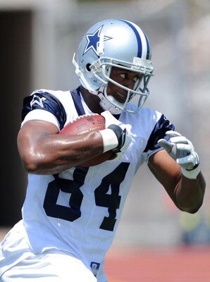 CARROLLTON, TX - JUNE 16:  Wide receiver Patrick Crayton #84 of the Dallas Cowboys during mini camp at Standridge Stadium on June 16, 2009 in Carrollton, Texas.  (Photo by Ronald Martinez/Getty Images)