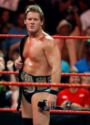 LAS VEGAS - AUGUST 24:  Wrestler Chris Jericho appears in the ring during the WWE Monday Night Raw show at the Thomas & Mack Center August 24, 2009 in Las Vegas, Nevada.  (Photo by Ethan Miller/Getty Images)