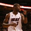 MIAMI - MAY 01:  Dwyane Wade #3 of the Miami Heat pumps his fist after the heat get a stop in the fourth quarter against the Atlanta Hawks during Game Six of the Eastern Conference Quarterfinals at American Airlines Arena on May 1, 2009 in Miami, Florida.